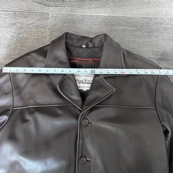 Men's leather jacket with fur lining size L - Picture 16 of 16